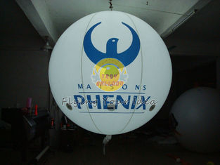 Round Fireproof and Waterproof Inflatable Lighting Balloon with 0.18mm PVC for Advertising