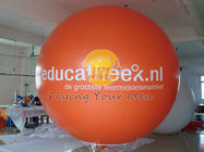 China บอลลูนฮีเลียมโฆษณาแบบเป่าลมสีส้มบอลลูนโฆษณา factory