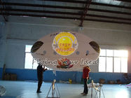 China บอลลูนทรงรีแบบยาวที่ใช้ซ้ำได้ขนาด 3.5 * 2 มิลลิเมตรพีวีซีคุณภาพ 0.18 มิลลิเมตรพร้อมการพิมพ์สองด้านสำหรับเปิดงาน company
