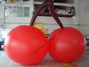ลูกพีช PVC สีแดงขนาด 3 เมตรสีแดงสำหรับงานแสดงสินค้า Trade Fair